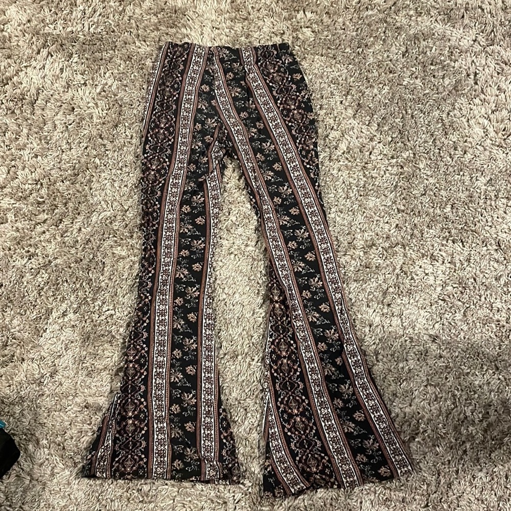 Brown and black leggings